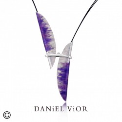 Colgante plata DANIEL VIOR TAVELLA Esmalte violeta (Ag.925) 765314